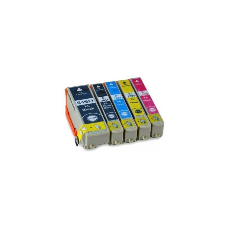 TUSZE Epson XP510 XP520 XP615 XP620 XP625 XP710 XP720 XP820 XP800 XP700 XP610 XP605 XP600 zamienniki T18 komplet 5 sztuk
