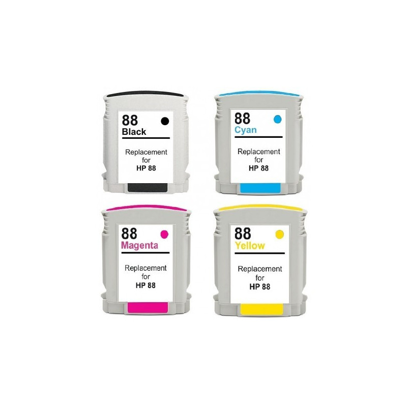 TUSZE HP Officejet Pro K5400 K550 K8600 L7480 L7580 L7590 L7680 L7780 zamiennik 88 XL
