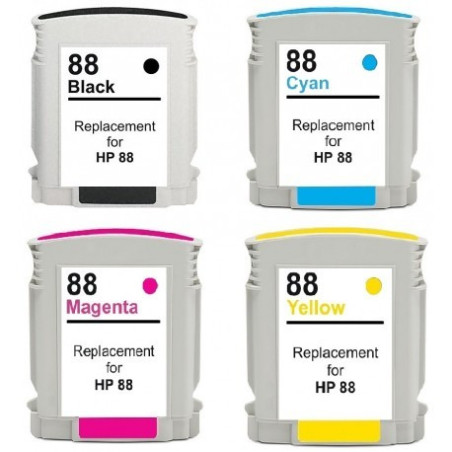 TUSZE HP Officejet Pro K5400 K550 K8600 L7480 L7580 L7590 L7680 L7780 zamiennik 88 XL