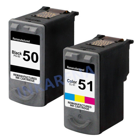 Tusze Canon PG-50 CL-51 do Canon PIXMA MX300 MX310 iP2200 MP150 MP160 MP170 MP180 MP450 MP460 FAX-JX200 JX210P JX500 JX510P 