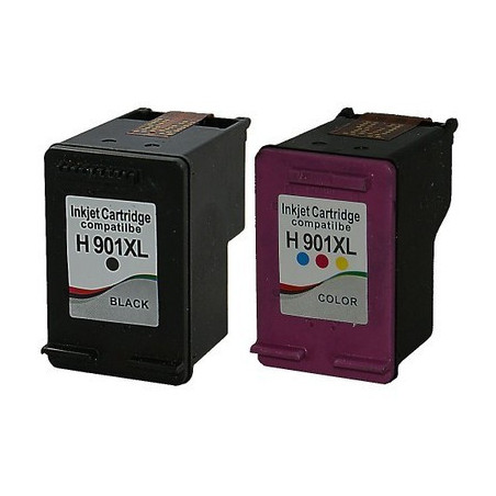 Tusze HP 901XL do Officejet 4500 G510g G510n J4524 J4535 J4580 J4585 J4624 J4660 J4680 komplet zamienników  XXL CC654AE CC656AE 