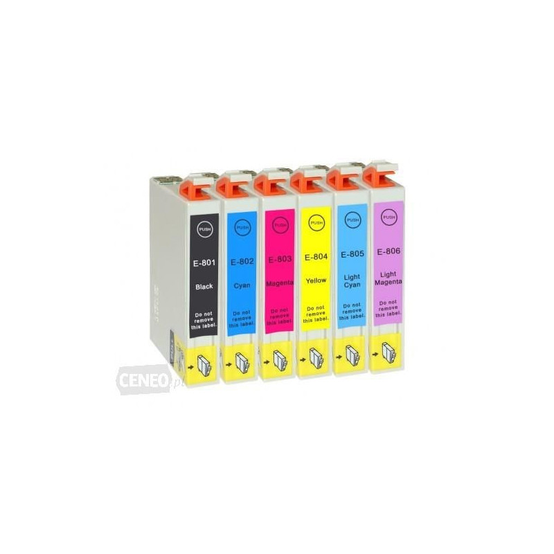 Tusze Epson  P50 R265 R285 R360 RX560 RX585 RX685 PX650 PX700W PX710W PX720WD PX800FWPX810FW PX820FW PX820FWD﻿