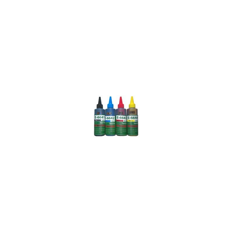 Tusze Epson L100 L110 L130 L200 L210 L220 L300 L310 L355 L365 L382 L386 L455 L486 L550 L565 L1300 L3050 L3060 L3070  T664 100ml