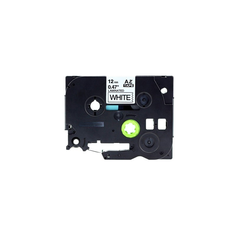 Taśma Brother AZE-231 jak TZE-231 zamienna laminowana 12 mm 8mb czarny na białym 
