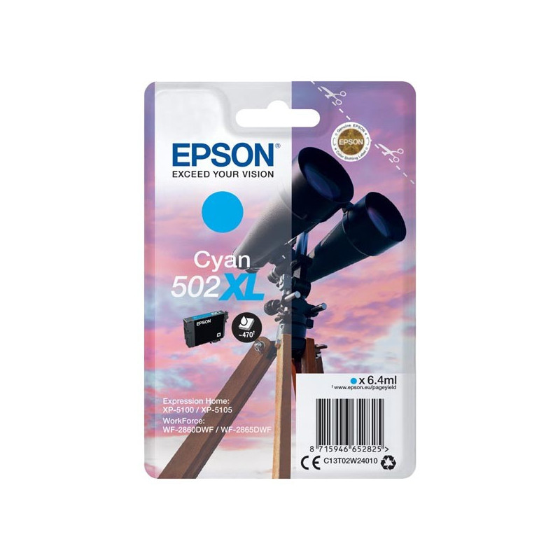 Tusze Epson Expression Home XP-5100 XP-5105 Epson WorkForce WF-2860DWF WF-2865DWF﻿ Expression Home 502 502xl Lornetka