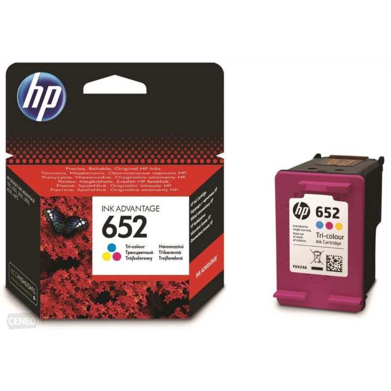Tusz HP INK ADVENTAGE 652 kolor F6V24AE black do HP 1115 2135 3635 3636 3775 3785 3787 3835 4535 4675 5075 5085 5675 oryginalny