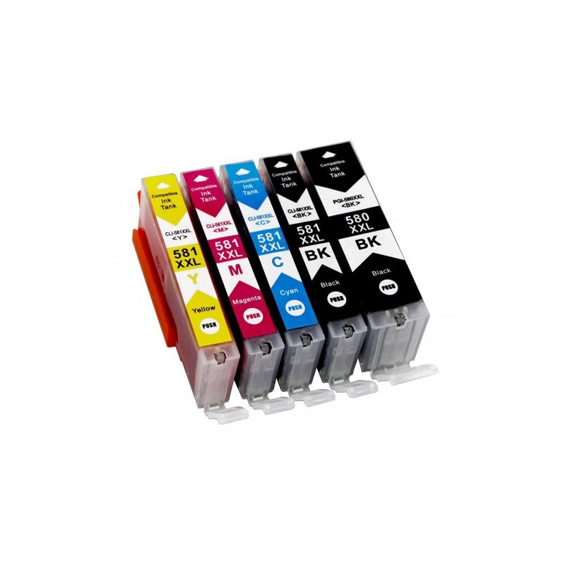 Tusze Canon TR7550 TR8550 TS6150 TS6251 TS8150 TS8151 TS8152 TS8250 TS8251 TS8252 TS9150 TS9155 TS9550 TS9551 PGI-580 CLI-581