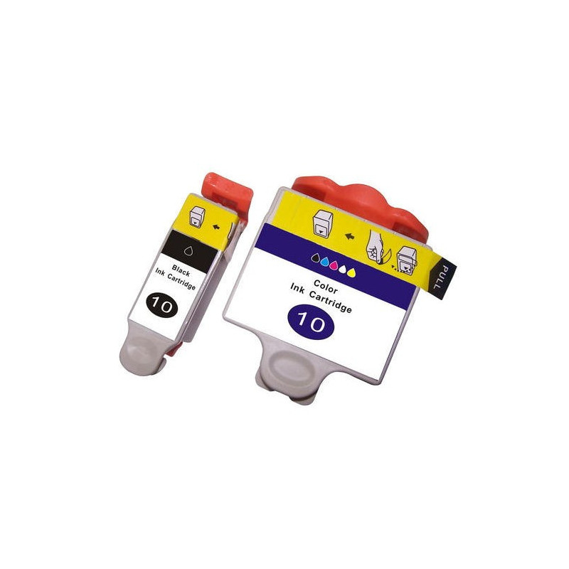 Tusze Kodak 10Bk 10C do Kodak ESP3 ESP5 ESP7 ESP9 EasyShare 5100 5300 5500 zamienniki 10C 10BK