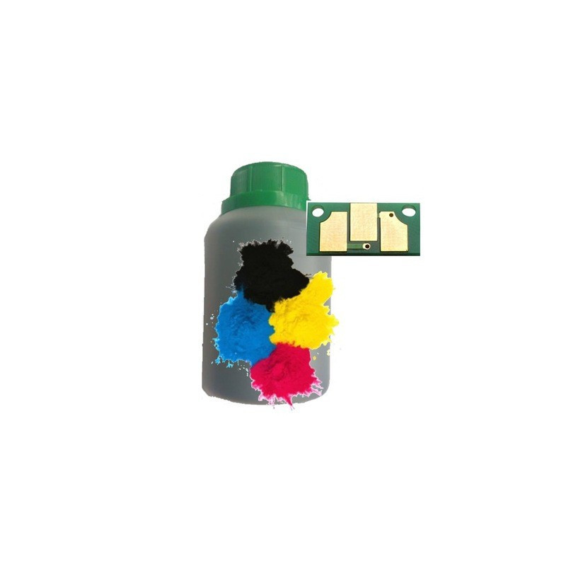 Proszek zasypka i chip Lexmark CS317 CX317 CS417 CX417 CS517 CX517﻿ -do tonerów 71B20K0 71B20C0 71B20M0 71B20Y0