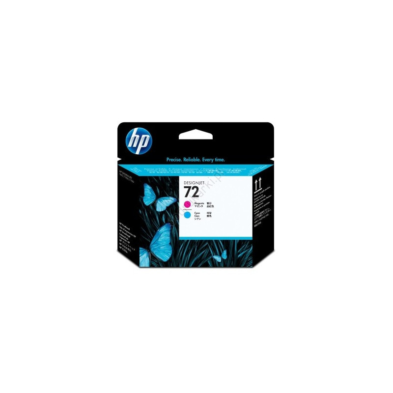 Głowica HP 72 C9383A do HP Designjet T610 T620 T770 T790 T795 T1100 T1120 T1200 T1300 T2300 purpurowa i błękitna