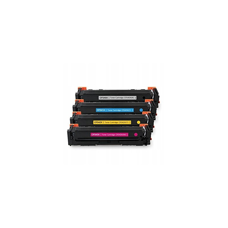 Toner HP M254 M280 M281 zamiennik HP 203X, CMYK, HP  CF540X  CF541X CF542X CF543X
