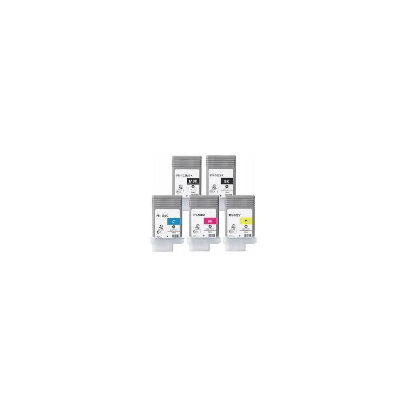 Tusze Canon PFI-102 do Canon imagePROGRAF iPF500 iPF510 iPF600 iPF605 iPF610 iPF700 iPF710 iPF720