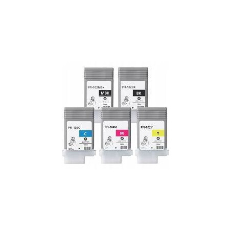 Tusze Canon PFI-102 do Canon imagePROGRAF iPF500 iPF510 iPF600 iPF605 iPF610 iPF700 iPF710 iPF720