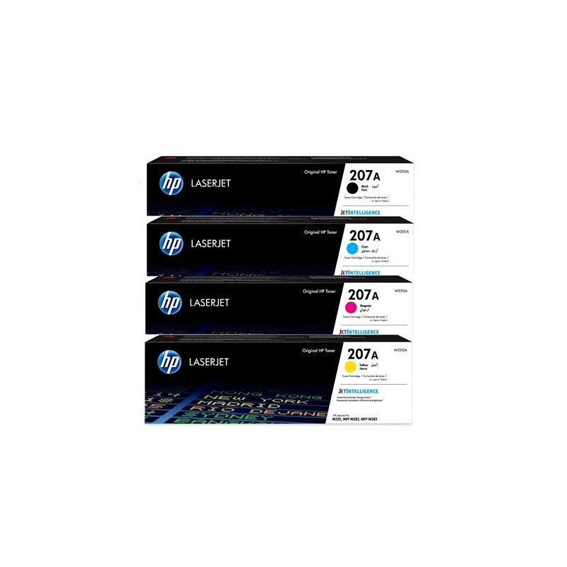 Toner HP M283 Color LaserJet Pro 207a W2210A﻿ W2211A﻿ W2212A ﻿W2213A 