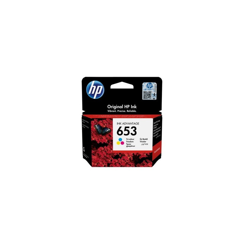 Tusz HP 653 kolorowy do HP DeskJet 6000 6075 6400 6475 3YM74AE 3YM74A oryginalny HP 653 4ml 200 stron