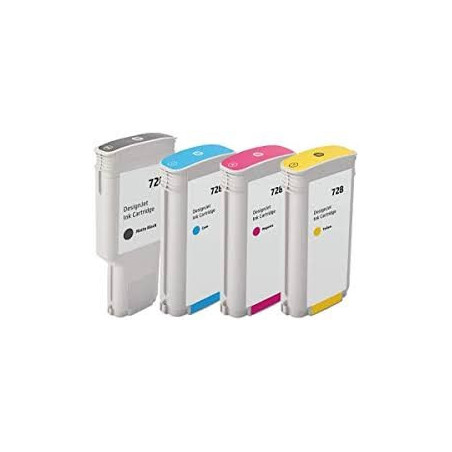 Tusze HP T730 T830 DesignJet, HP 728 728XL F9K15A﻿ ﻿F9K16A﻿ F9K17A﻿ F9J68A