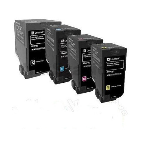 Toner Lexmark CS720 CS725 Cx720 74C10K0, 74C20K0, 74C10C0, 74C20C0, 74C10M0, 74C20M0, 74C10Y0, 74C20KY0 3K