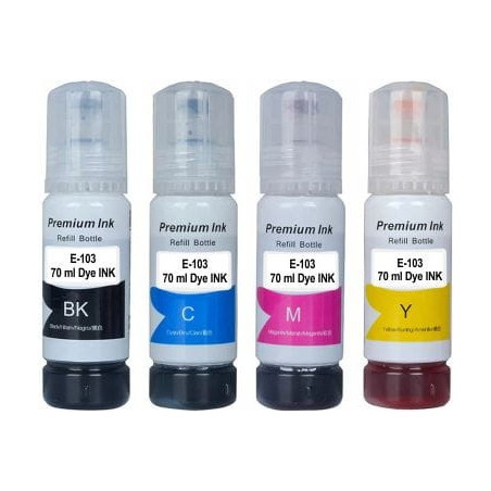 Tusz Epson L1110 L1210 L1250 L3100 L3101 L3110 L3111 L3150 L3156 L3160 L3210 L3211 L3250 L3251 L3260 L3266 L5190 L5290 L5296 103