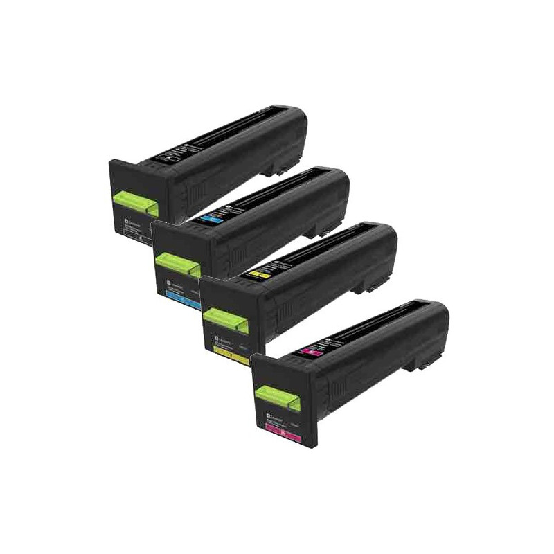 Toner Lexmark CS820 CX820 CX825 CX860, 72K10K0 ﻿72K10C0 ﻿72K10M0 ﻿72K10Y0 8K