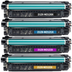 XL Toner do HP M554 M555 M578 zamiennik o dużej wydajnośći z chipem HP 212X W2120X W2121X W2122X W2123X 