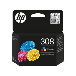 TUSZ HP 308 7FP20UE 3-kolorowy oryginalny HP Envy 6110e 6120e 6122e 6130e 6132e 6520e 6530e 6532e ﻿120 stron