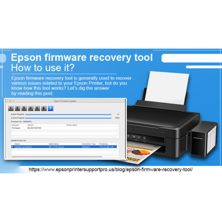 Naprawa oprogramowania sprzętowego układowego Epson nieudana aktualizacja drukarki Epson printer recovery mode tryb odzyskiwania