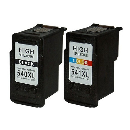 Tusze Canon PG-540XL CL-541XL do Canon PIXMA MG2150 MG2250 MG3150 MG3250 MG3550 MG4150 MG4250 MX375 MX395 MX435 MX515 MX525