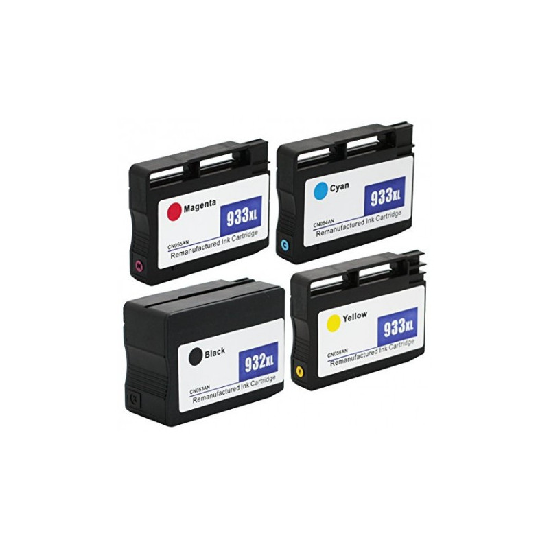 TUSZE HP 932 933 XL do HP Officejet 6100 6600 6700 7110 7510 7610 XLL wysokowydajne zamienniki 25/40ml